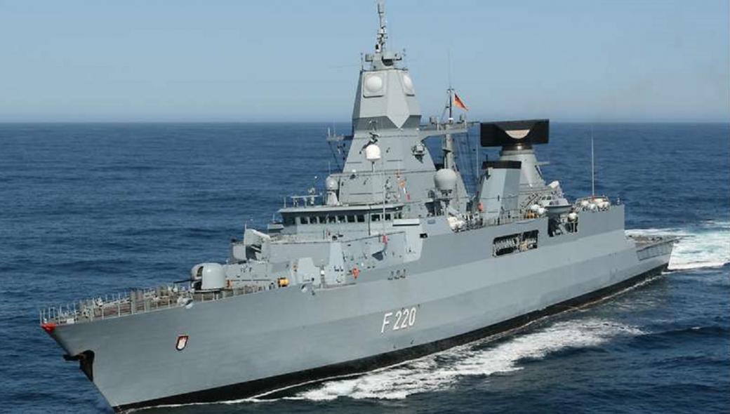 Η γερμανική φρεγάτα Hamburg εντάχθηκε στην… «επιχείρηση» Ειρήνη της ΕΕ