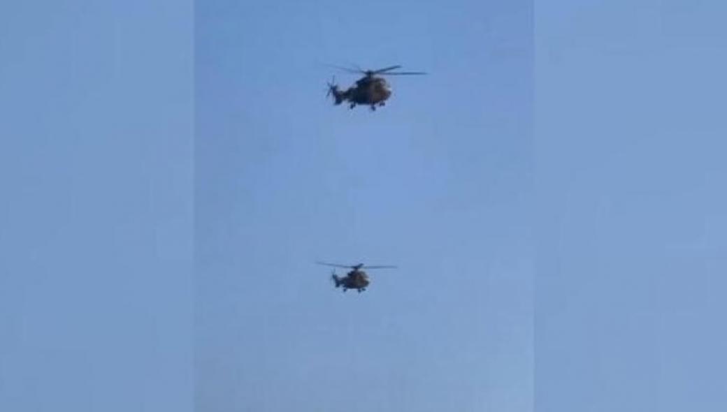 «Καταιγίδα της Μεσογείου»: Tουρκικά ελικόπτερα στον ουρανό της Κερύνειας (βίντεο)