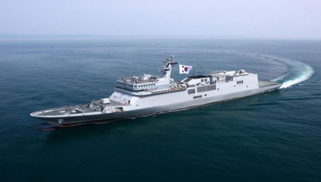 To Ναυτικό της Νότιας Κορέας παρέλαβε στις 20 Οκτωβρίου το πρώτο πλοίο εκπαίδευσης