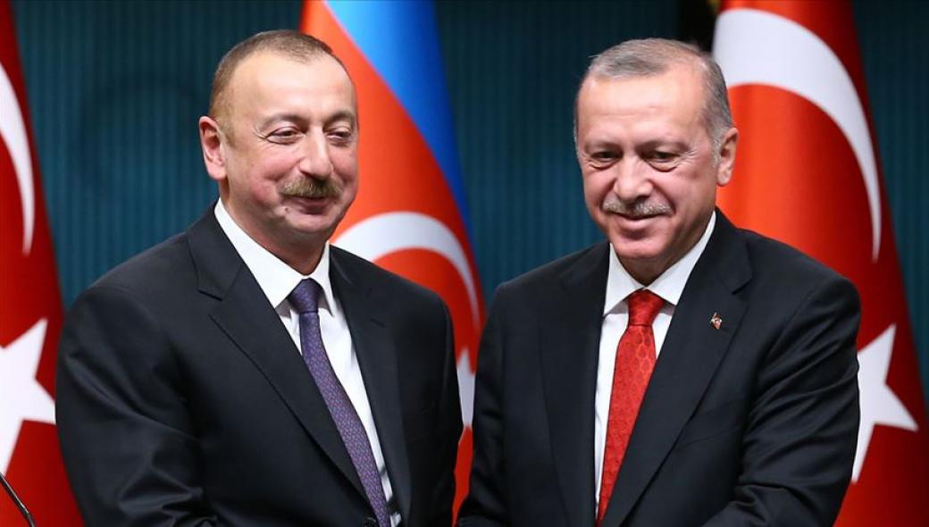 Η στιγμή που Ερντογάν και Αλίγιεφ πανηγυρίζουν την νίκη τους στο Ναγκόρνο-Καραμπάχ