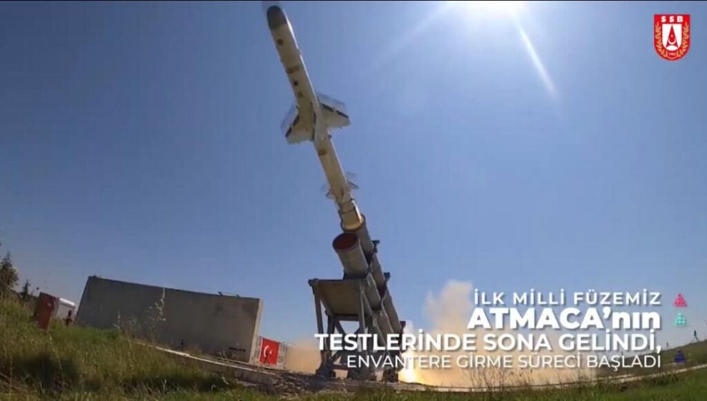 Τουρκία: Το 2021 παραδίδεται στο τουρκικό Ναυτικό το βλήμα Atmaca