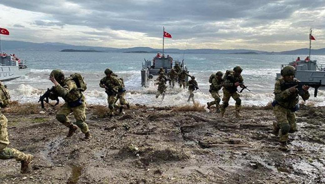Εν μέσω διερευνητικών: Μεγάλη άσκηση των Τούρκων πεζοναυτών για κατάληψη νήσου στο Αιγαίο!