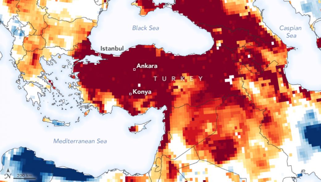 NASA: Τελειώνει το νερό στην Τουρκία – Σε χαμηλό δεκαπενταετίας   τα αποθέματα