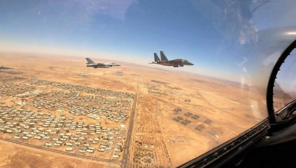 “Falcon Eye-2”: Φωτογραφίες από τη μεταστάθμευση F-16 τη 341Μ στη Σαουδική Αραβία