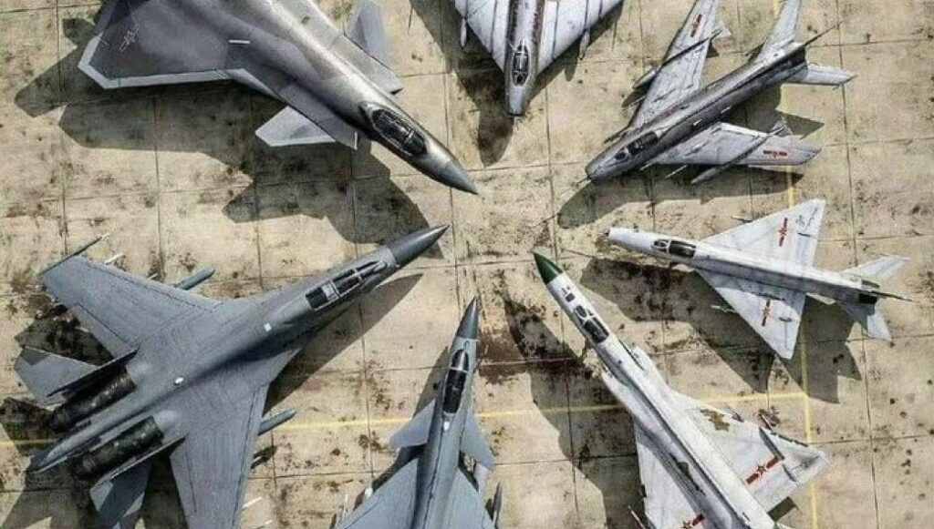 Όλα τα κινεζικά μαχητικά από το 1956 μέχρι σήμερα σε μια φωτογραφία