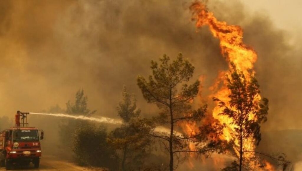 Αναζωπυρώθηκε η φωτιά στην Τουρκία – Καίγεται ο θερμοηλεκτρικός σταθμός του Μίλας (βίντεο)