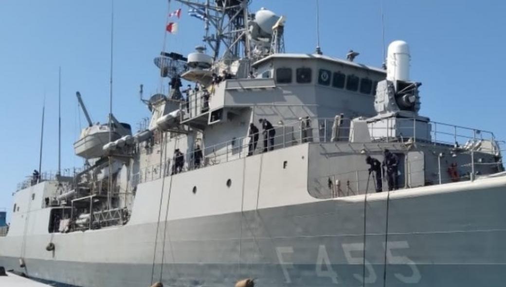 Η φρεγάτα «Σαλαμίς» κατέπλευσε στη νέα ναυτική βάση της Αιγύπτου (βίντεο)