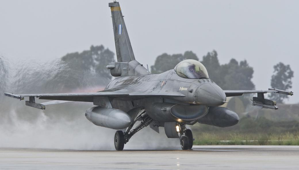 Ολική απώλεια το F-16 block 52+ που βγήκε εκτός διαδρόμου στην 117ΠΜ