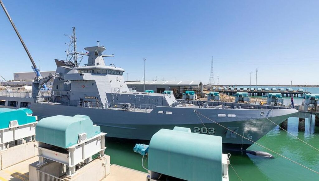 Αυστραλία: Καθελκύστηκε το πρώτο περιπολικό πλοίο ανοιχτής θαλάσσης κλάσης «Arafura»