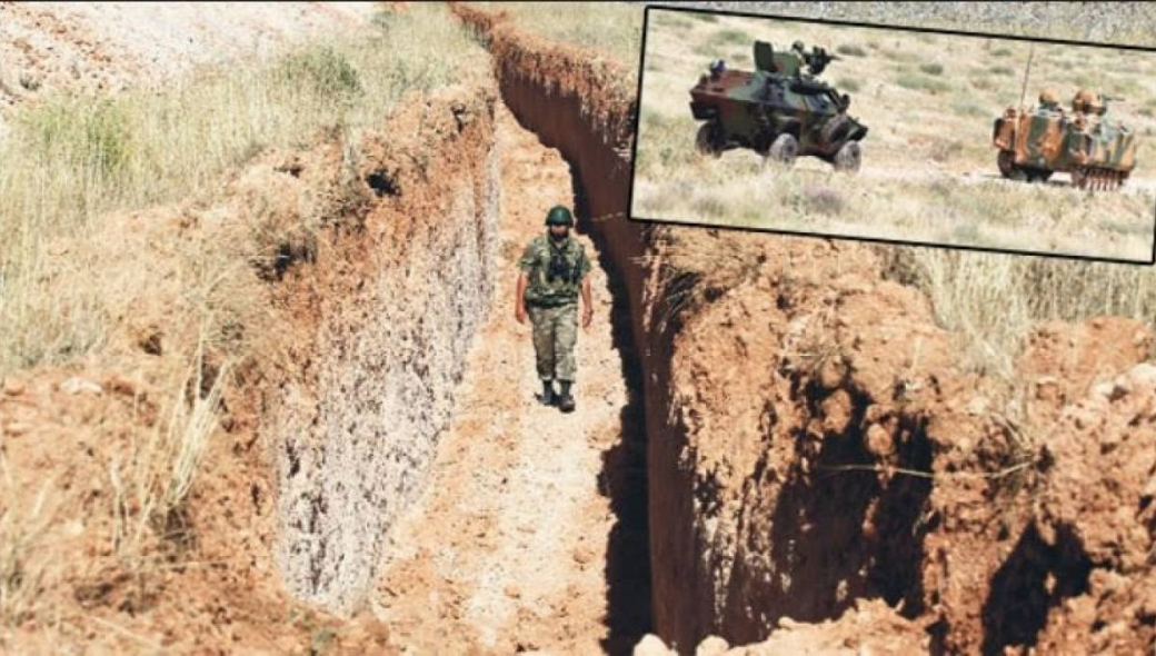Η Τουρκία κατασκευάζει τάφρο στα σύνορα με την Συρία