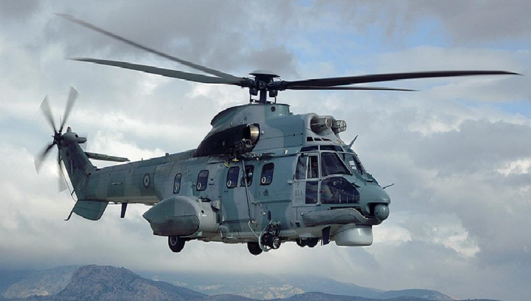 Βίντεο: Super Puma προσπαθεί να προσγειωθεί με δυνατό άνεμο σε νησί του Αιγαίου