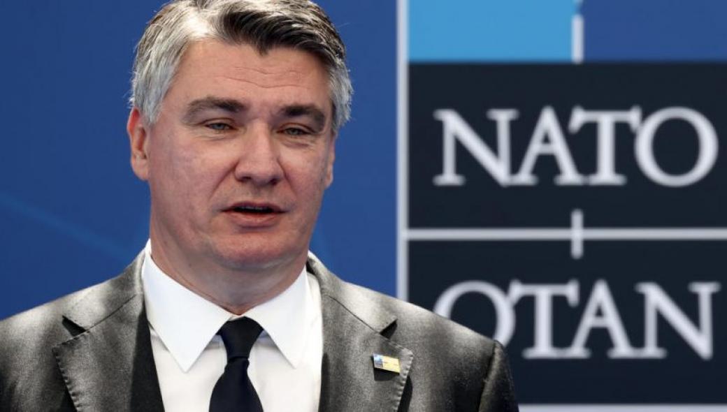 Εξεμάνη ο Κροάτης πρόεδρος: «Φτάνει πια με την επέκταση του ΝΑΤΟ προς ανατολάς»