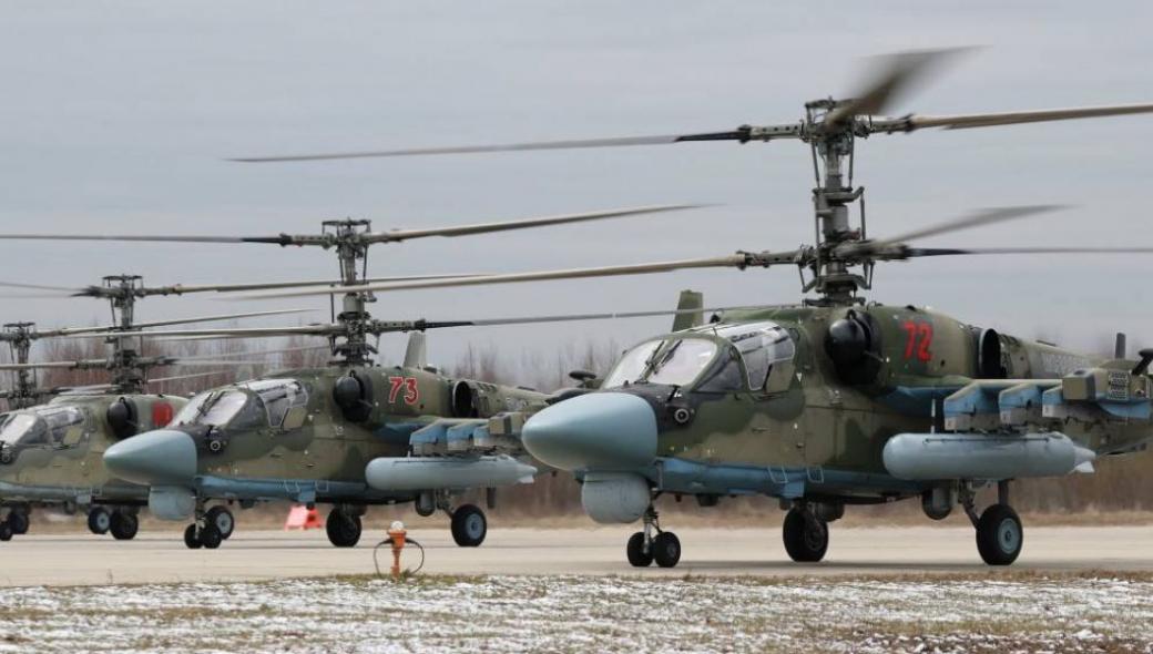Βίντεο: Ελικόπτερα Ka-52, Mi-28UB, Mi-35M και Mi-8AMTSh «σαρώνουν» την ουκρανική επικράτεια