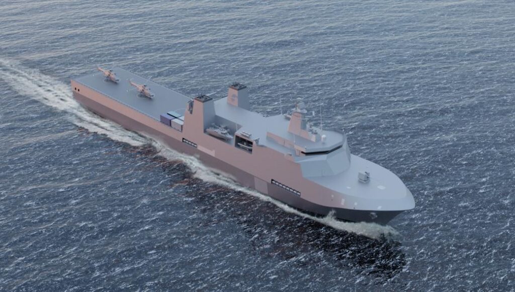 Η νοτιοκορεατική HHI παρουσίασε το νέο πλοίο υποστήριξης πολλαπλού ρόλου HDL-13000