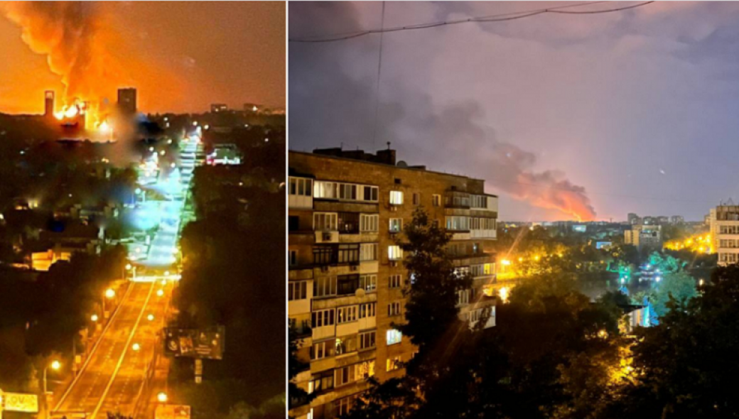 Τοξική αμμωνία εκλύεται από φλεγόμενο ζυθοποιείο στη Ντανιέτσκ που βομβαρδίστηκε από το Κίεβο
