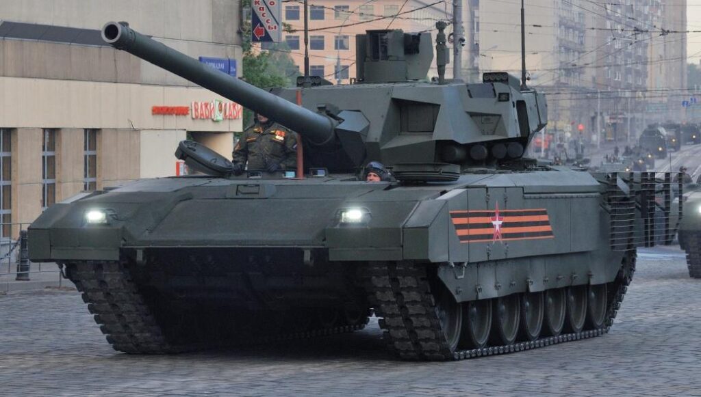 Το T-14 Armata εικονίζεται στο Λουγκάνσκ για δοκιμές