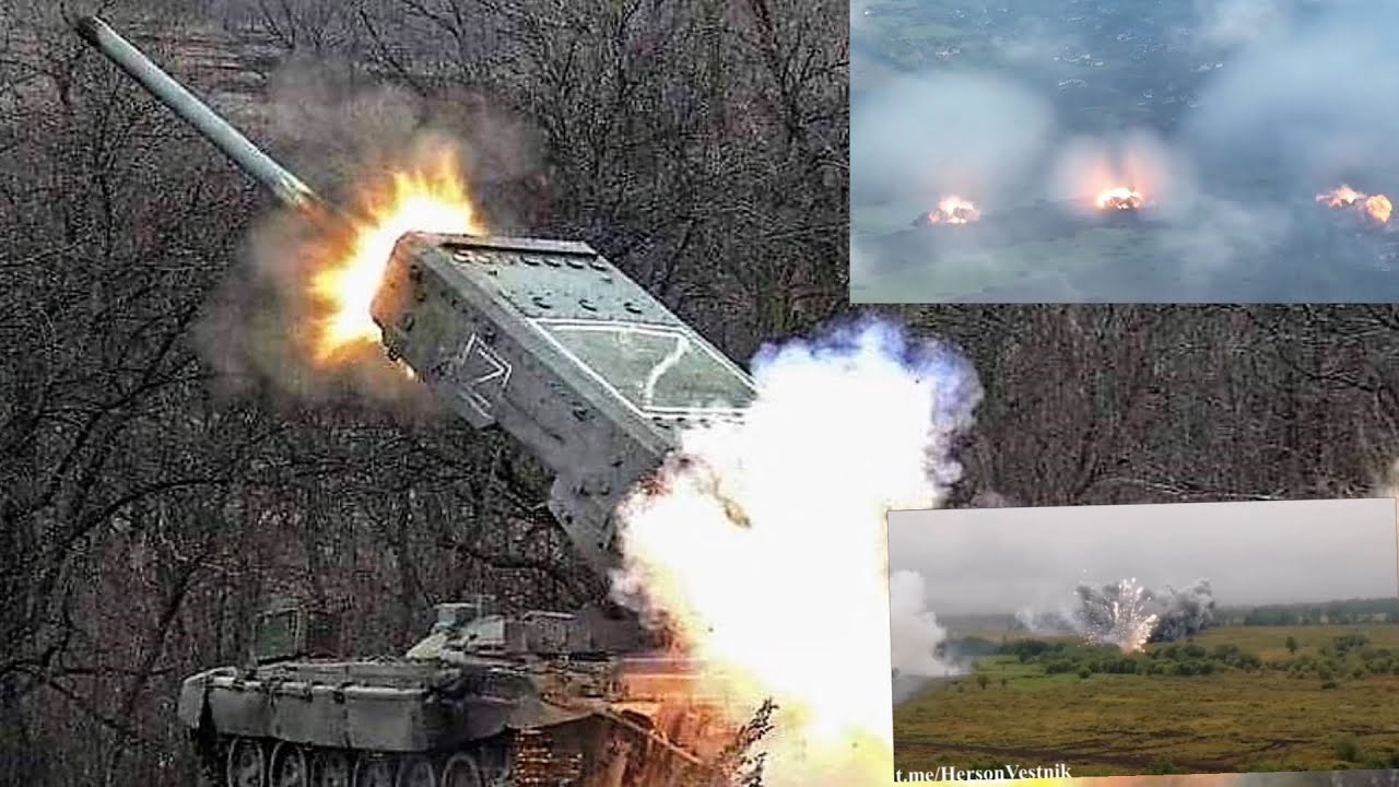 Βίντεο: Ρωσικοί TOS-1A «εξαερώνουν» τους Ουκρανούς μέσα στο Μπάκχμουτ