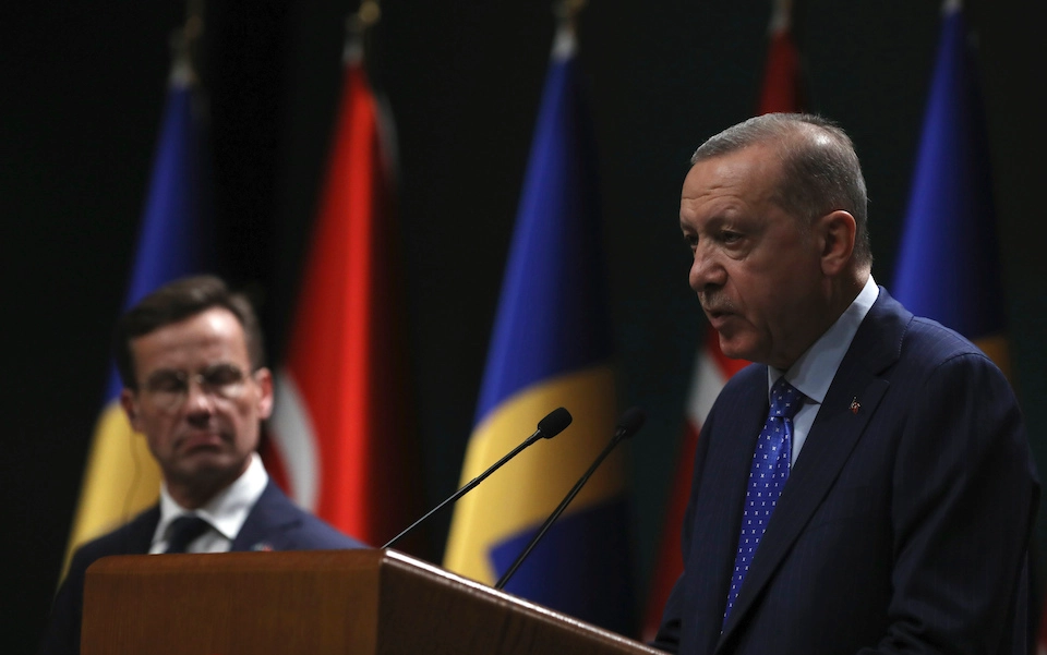 Τουρκία: Τώρα λέει «όχι» στην ένταξη της Σουηδίας στο ΝΑΤΟ