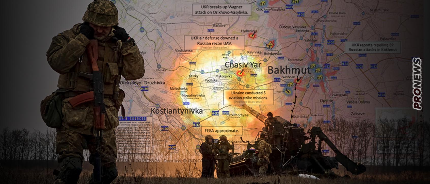 Οι Ρώσοι κατέλαβαν το Στουπόβσκι στην είσοδο του Τσάσιβ Γιαρ – Σφοδροί αεροπορικοί βομβαρδισμοί σε Αντίιβκα και Ούγκλενταρ (βίντεο)