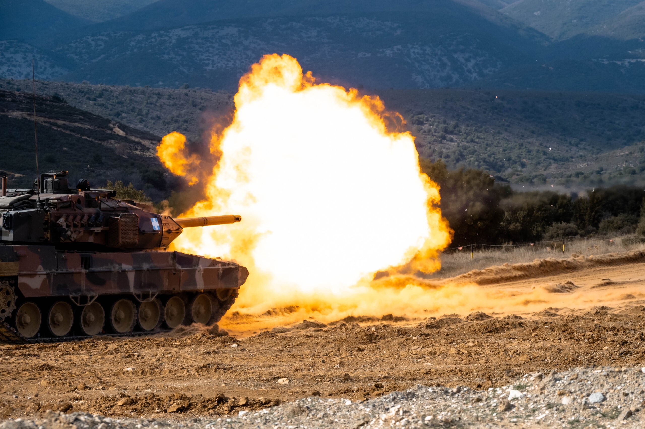 «ΟΛΥΜΠΙΑΚΗ ΣΥΝΕΡΓΑΣΙΑ – 23»: «Φωτιά και ατσάλι» από  Leopard 2, M1A2 και Leclerc στο Πετροχώρι Ξάνθης