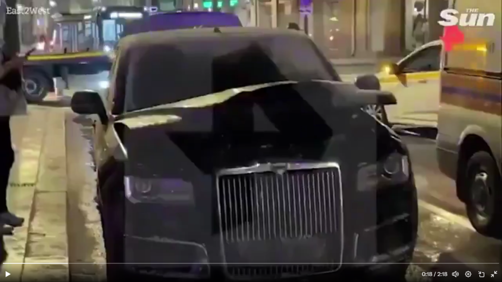 Μόσχα: Κάηκε λιμουζίνα έξω από τα γραφεία της FSB – Στην Δύση «είδαν» απόπειρα δολοφονίας κατά του Β.Πούτιν