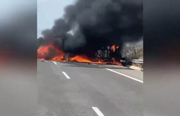 Τροχαίο στην Εγνατία: «Τους είδαμε να καίγονται – Δεν μπορούσαμε να τους βγάλουμε» λέει αυτόπτης μάρτυρας