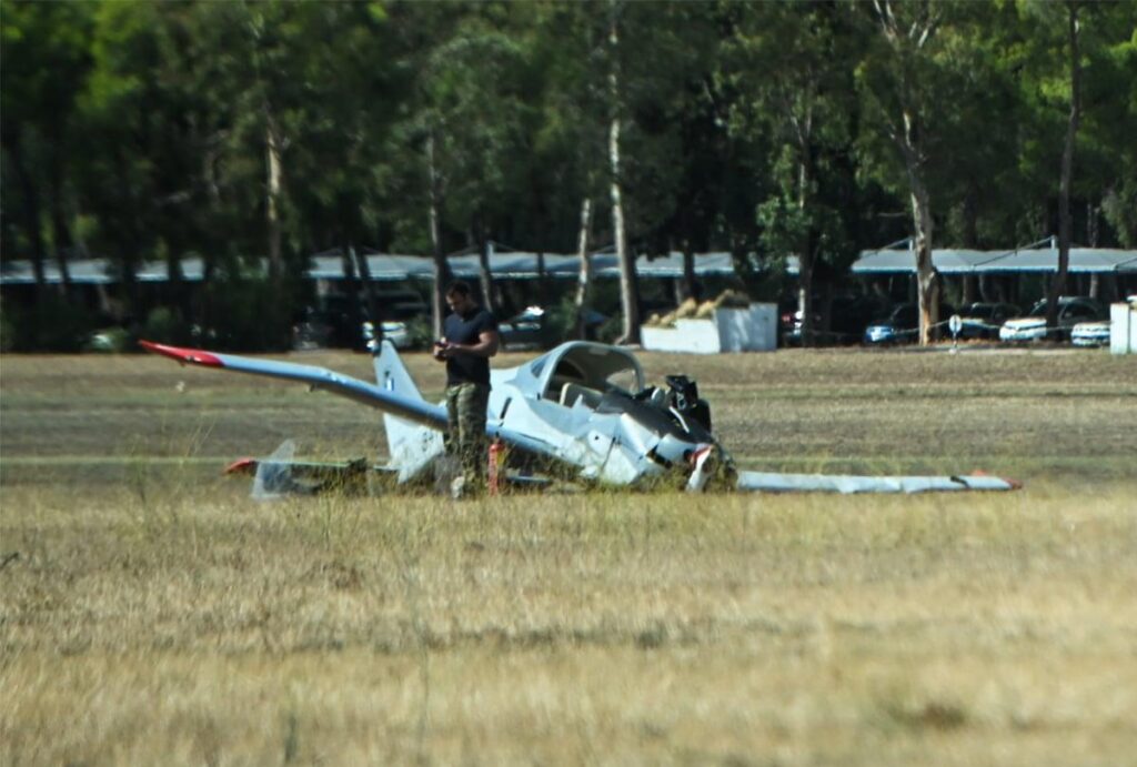 Η ανακοίνωση της Πολεμικής Αεροπορίας για τη συντριβή του εκπαιδευτικού αεροσκάφους στο Τατόι