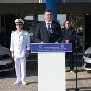 «Έρχονται drone για την ΑΟΖ» είπε ο Β.Κικίλιας στην τελετή παραλαβής οχημάτων για το Λιμενικό