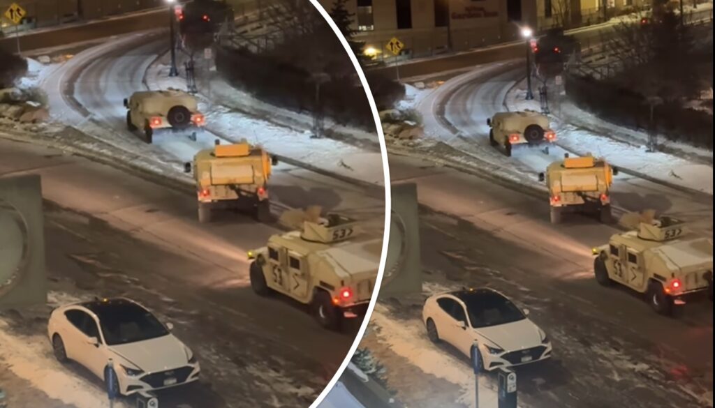 Τεθωρακισμένα οχήματα των «αντίπαλων» ICE και Εθνοφρουράς περιπολούν στους άλλοτε ειρηνικούς δρόμους των αμερικανικών μεγαλουπόλεων