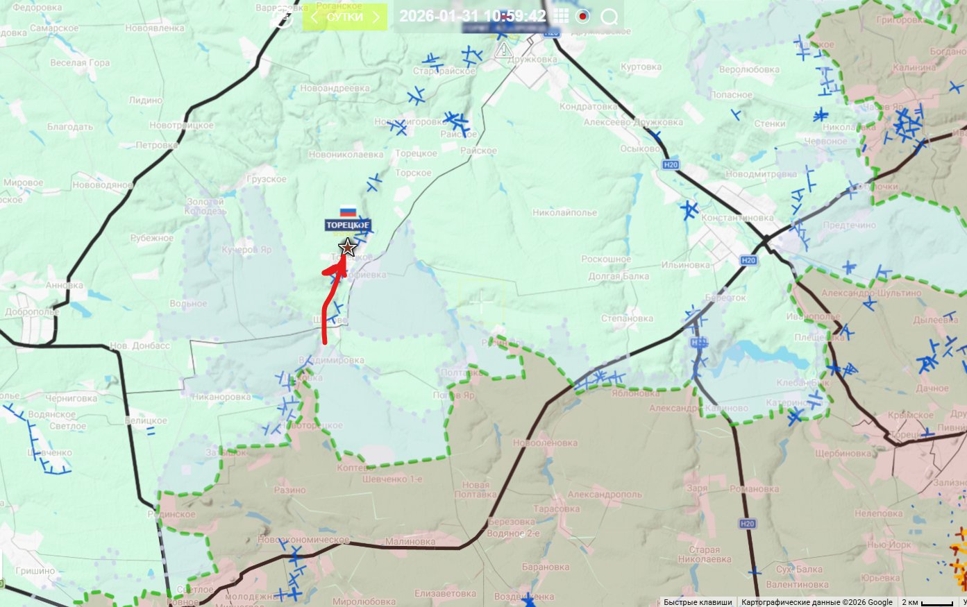 Οι Ρώσοι κατέλαβαν το Τορέτσκογιε δυτικά της Κονσταντινόβκα
