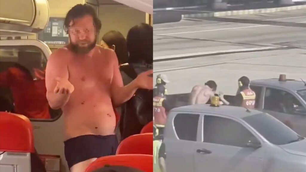 Ένταση σε πτήση της AirAsia: Επιβάτης «πέταξε» τα ρούχα του και απαιτούσε να αποβιβαστεί από το αεροσκάφος (βίντεο)
