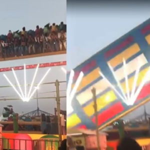 Πανικός σε λούνα παρκ στην Ινδία: Κατέρρευσε παιχνίδι και 15 άτομα έπεσαν στο έδαφος (βίντεο)