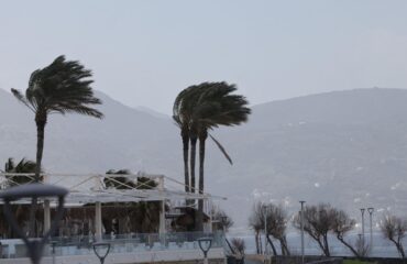 «Σαρώνουν» την Κρήτη οι ισχυροί άνεμοι: Πτώσεις δέντρων και καθυστερήσεις πτήσεων στο «Ν.Καζαντζάκης»