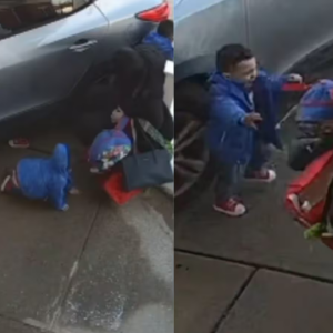 Νιου Τζέρσεϊ: Η στιγμή που μεθυσμένη οδηγός πέφτει πάνω σε μητέρα με τα δύο παιδιά της έξω από νηπιαγωγείο