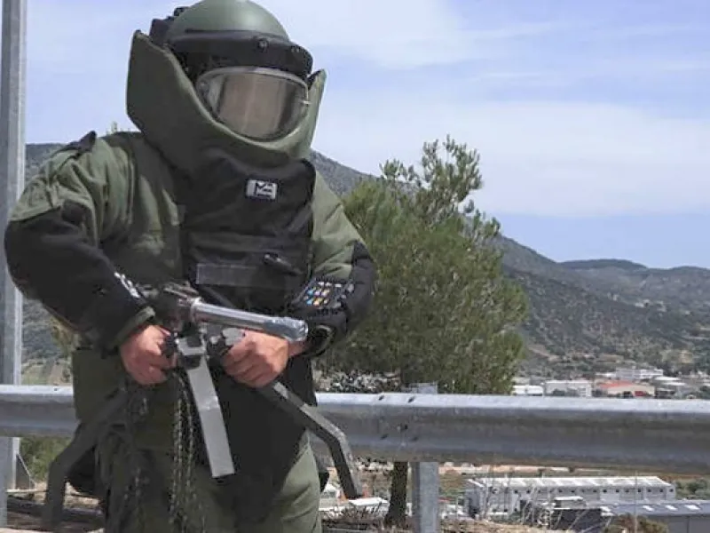 Εντοπίστηκε πολεμικό βλήμα σε οικόπεδο στον Εύοσμο