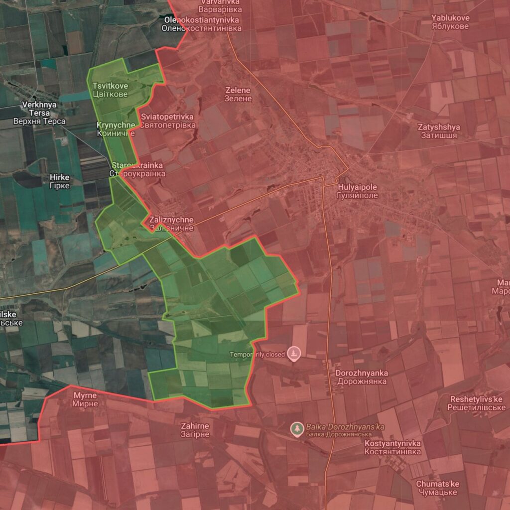 Οι Ρώσοι επεκτείνουν την κυριαρχία τους δυτικά της Χουλιαΐπολε