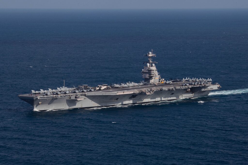 Στα ανοιχτά του Ισραήλ το αεροπλανοφόρο USS Gerald R. Ford: «Κανονικά λειτουργούν τα συστήματα αποχέτευσης»