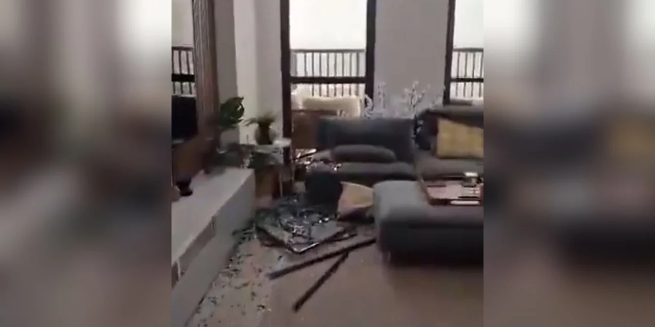 Ντουμπάι: Βρετανός δημοσίευσε βίντεο από το διαμέρισμά του μετά από πλήγμα από ιρανικό drone