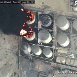 ΗΑΕ: Δορυφορικές εικόνες δείχνουν μεγάλη πυρκαγιά στις πετρελαϊκές εγκαταστάσεις στη Φουτζέιρα