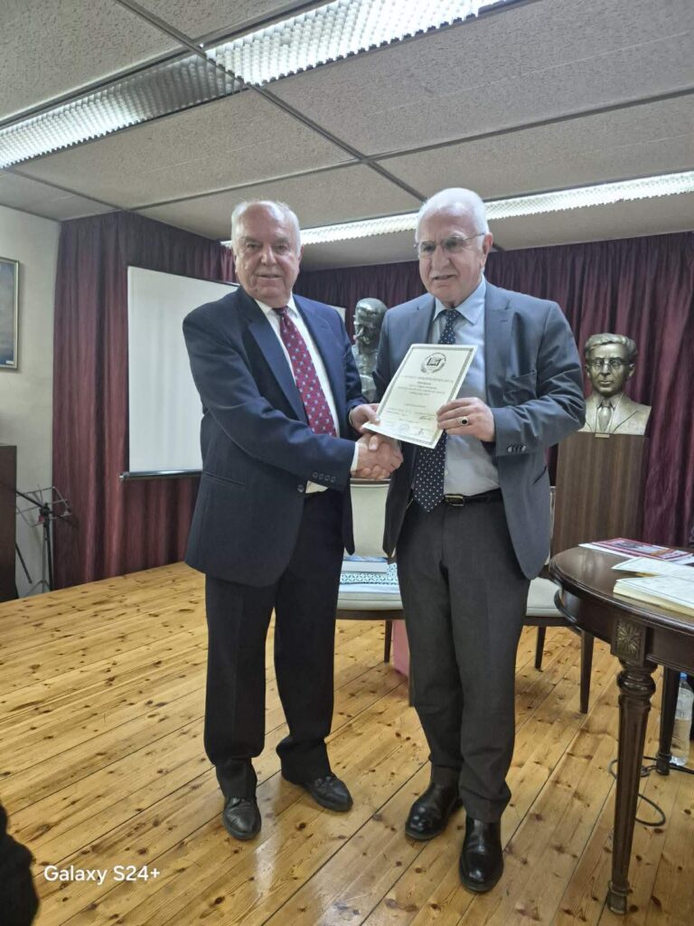 Βράβευση του γνωστού ερευνητή Γιώργου Τσούκαλη από την Ένωση Ελλήνων Λογοτεχνών