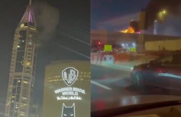 Συντρίμμια από ιρανικό βλήμα έπεσαν σε ουρανοξύστη στη Μαρίνα του Ντουμπάι – Νεκρός οδηγός ΙΧ (βίντεο)