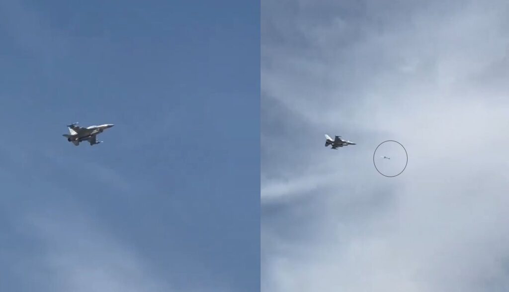 Βίντεο: F-16 των ΗΑΕ κατέρριψε ιρανικό drone Shahed-136 πάνω από παραλία του Ντουμπάι!