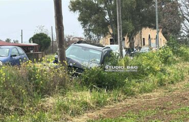 Σοβαρό τροχαίο στην Αργολίδα: Αυτοκίνητο «καρφώθηκε» σε κολώνα της ΔΕΗ – Δείτε φωτογραφίες