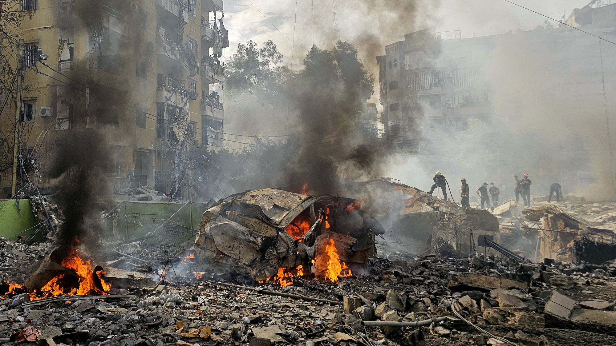 Νέο «σφυροκόπημα» της Χεζμπολάχ στην Βηρυτό από τους Ισραηλινούς