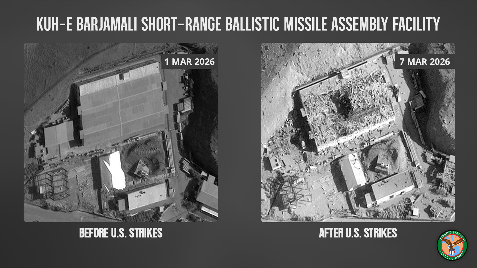 Οι αμερικανικές δυνάμεις διέλυσαν ιρανική εγκατάσταση συναρμολόγησης πυραύλων (φωτο)