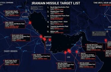 Λίστα θανάτου από την Τεχεράνη: Οι  12 στόχοι που απειλεί να ισοπεδώσει – Και πυρηνικό εργοστάσιο στα ΗΑΕ!