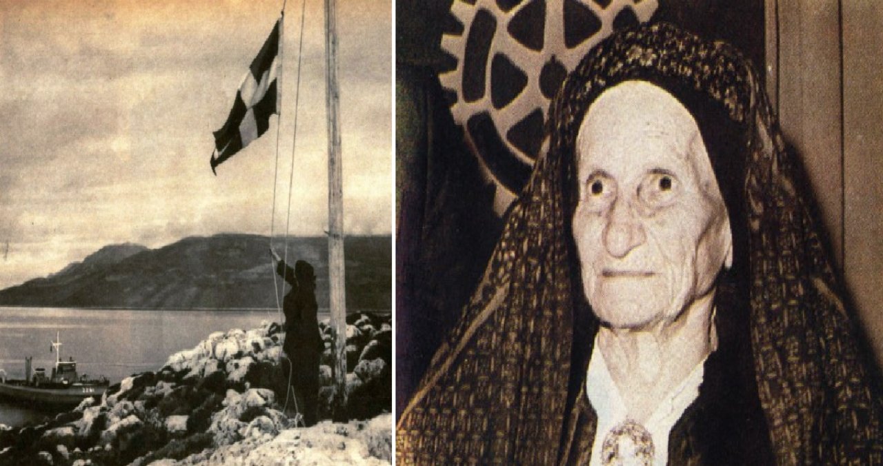 «Κυρά της Ρω»: Σε βράχο ύψους 10 μέτρων ο ανδριάντας της γυναίκας που για 40 χρόνια ύψωνε την ελληνική σημαία