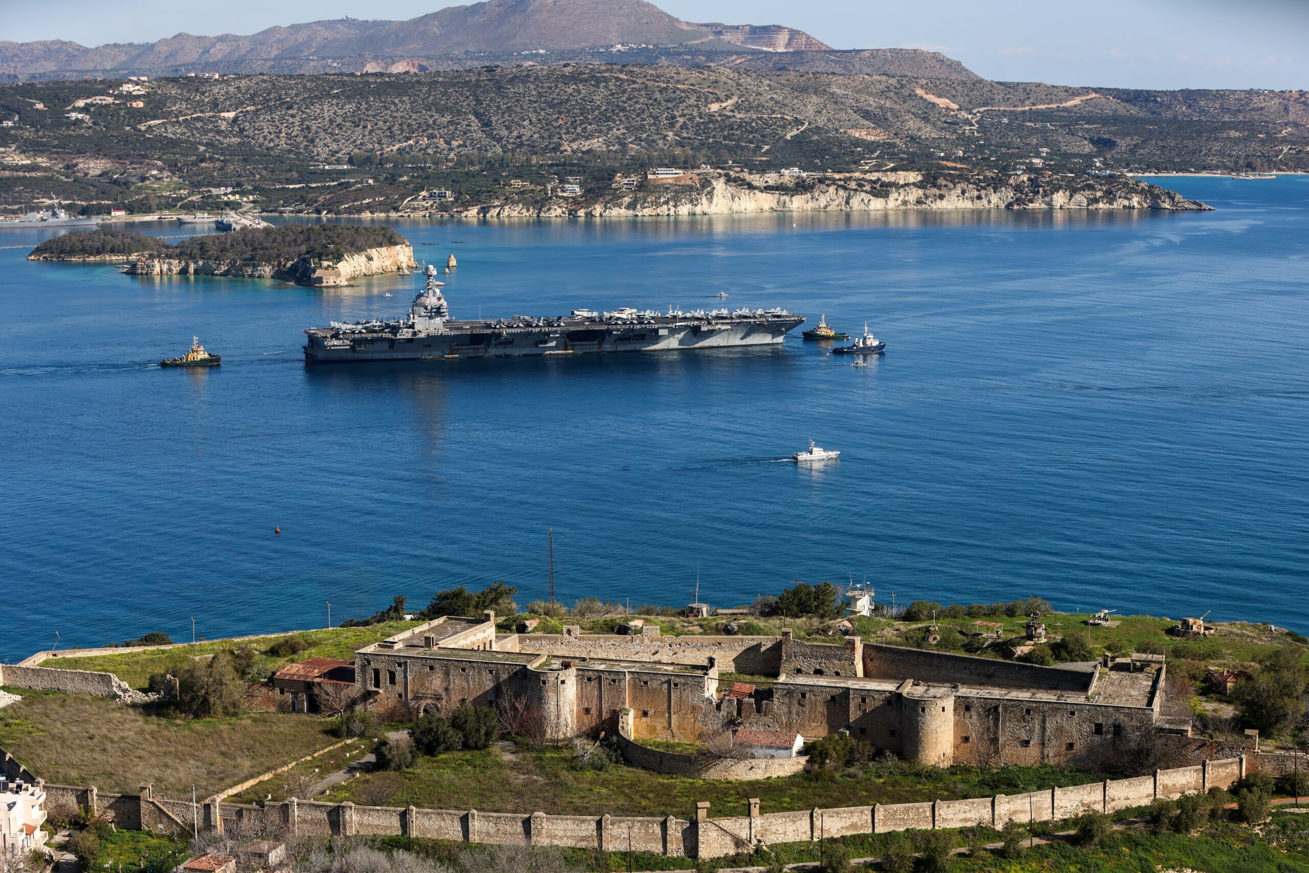 USS Gerald Ford: Οι επισκευές στο αμερικανικό αεροπλανοφόρο στη Σούδα θα διαρκέσουν 14 μήνες!