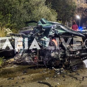 Σφοδρό τροχαίο στην Ηλεία: Χαροπαλεύει 30χρονος μετά από σύγκρουση – Το αμάξι του έγινε κομμάτια (βίντεο-φωτο)