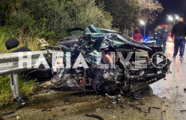 Σφοδρό τροχαίο στην Ηλεία: Χαροπαλεύει 30χρονος μετά από σύγκρουση – Το αμάξι του έγινε κομμάτια (βίντεο-φωτο)